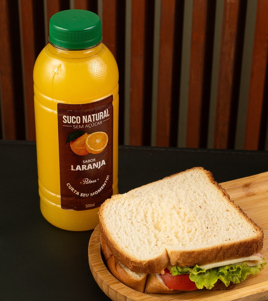 Sanduíche Natural e Suco de Laranja 500 ml